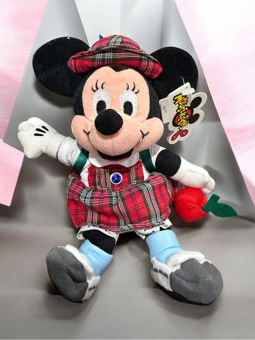 The Disney Store - MINNIE MOUSE Birthstone Beanbag Plush - SEPTEMBER